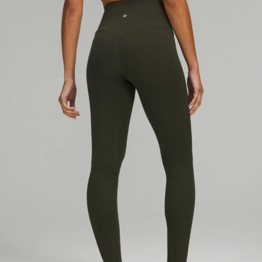 Lululemon Align Super-High Rise Pant 28" Dark Olive Size 4